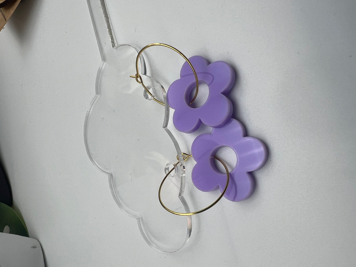 Small Daisy Hoops