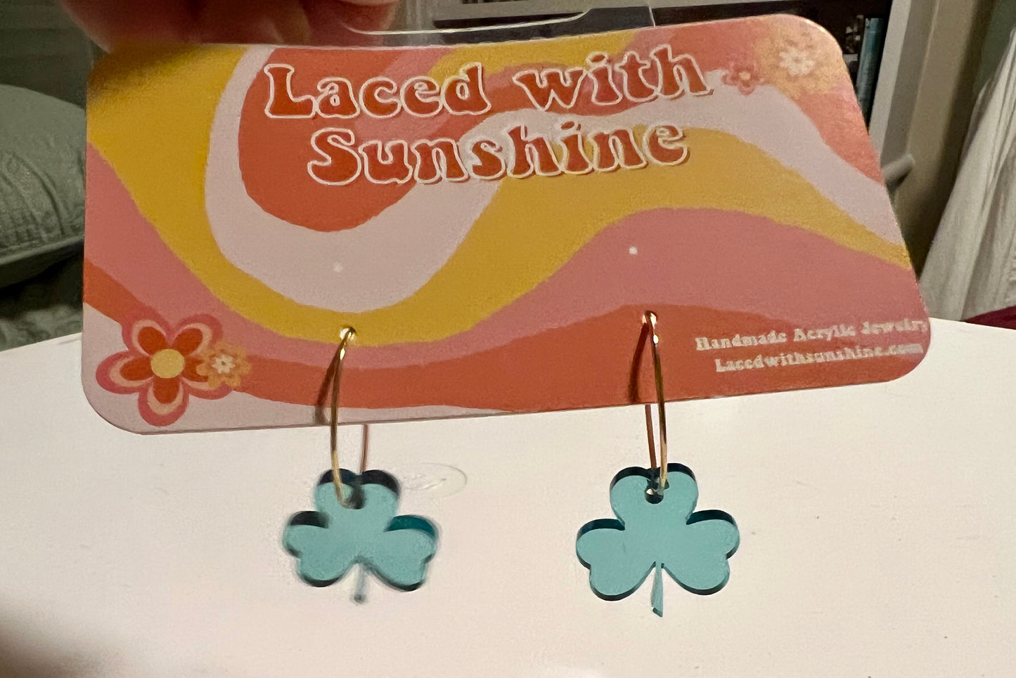 Small Shamrock Earrings