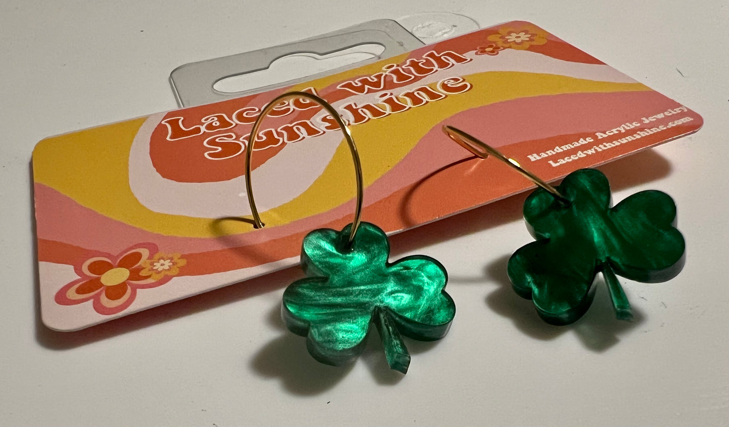 Small Shamrock Earrings