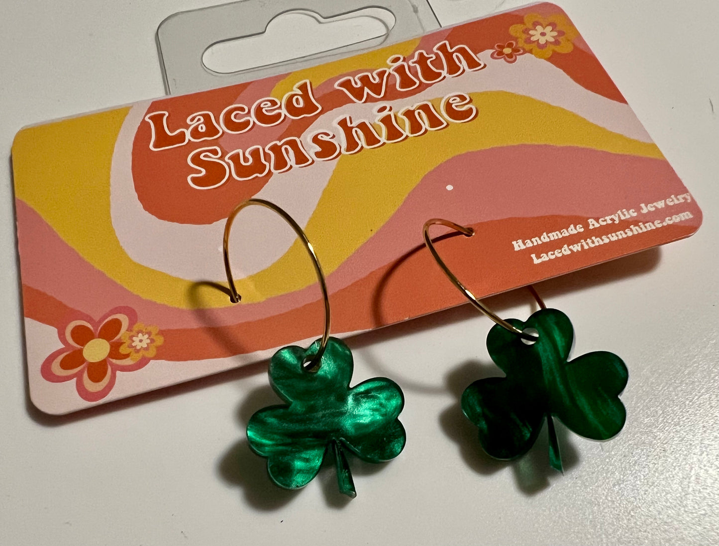 Small Shamrock Earrings