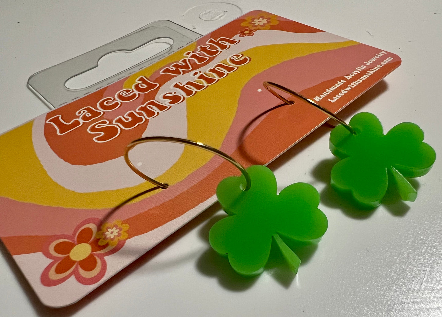 Small Shamrock Earrings