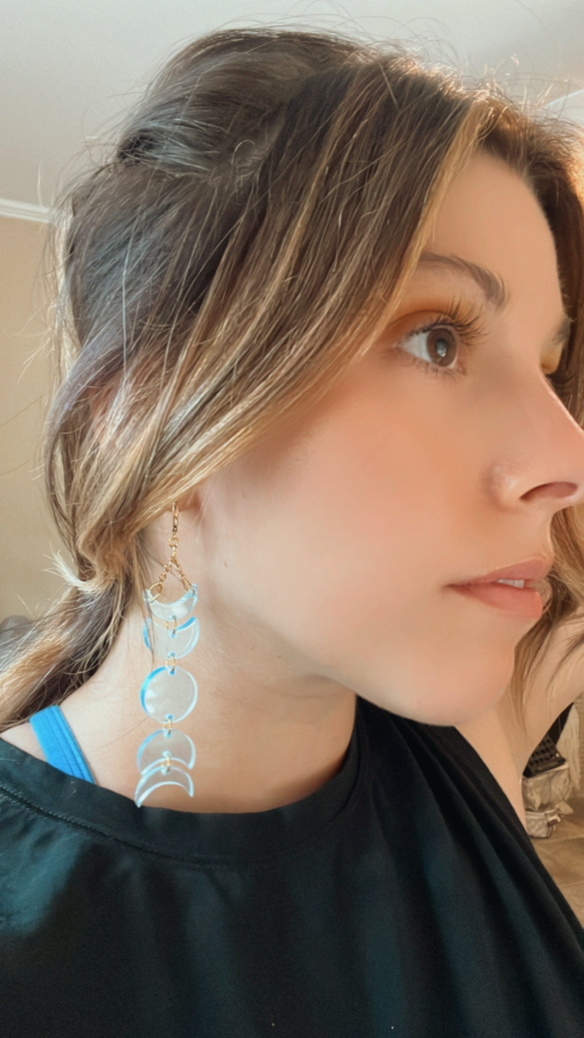 Phases Blue Moon Earrings