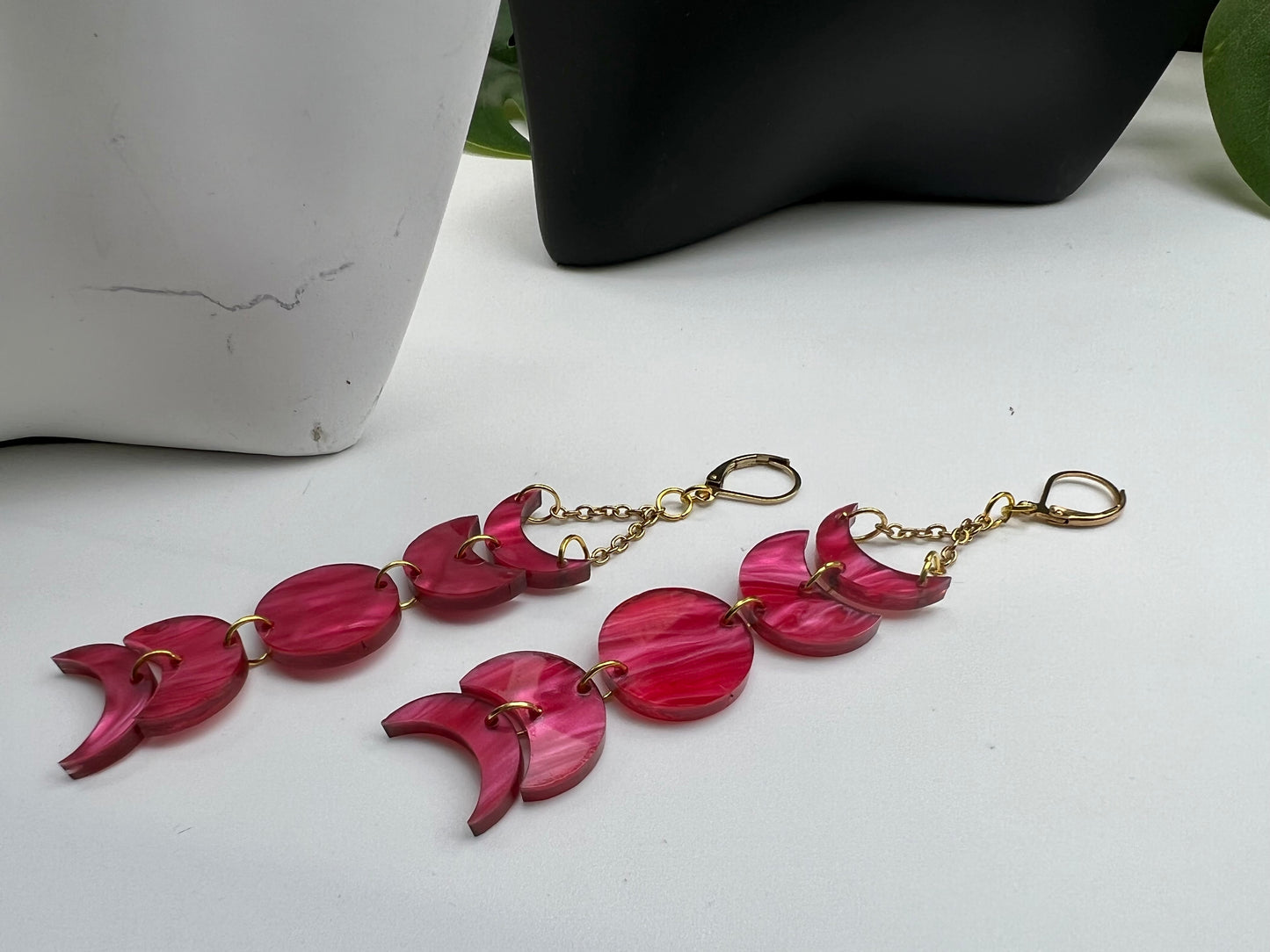 Phases Pink Pearl Earrings