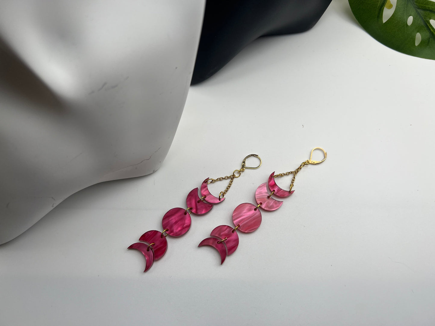 Phases Pink Pearl Earrings