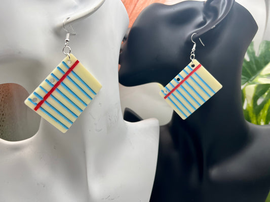 Loose Leaf Paper Earrings