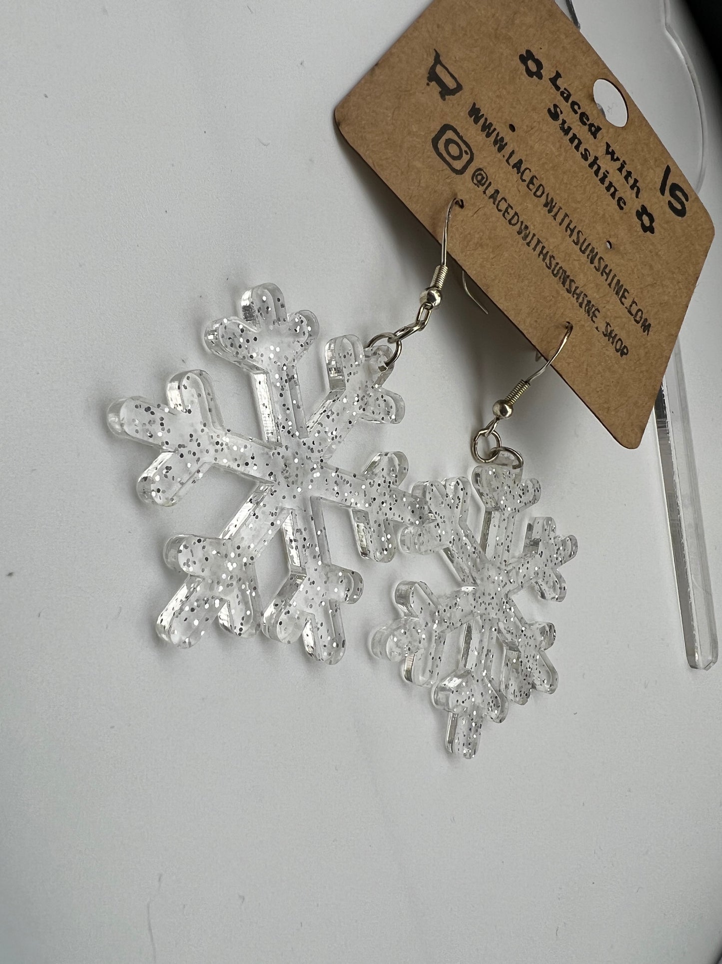 Snowflake earrings