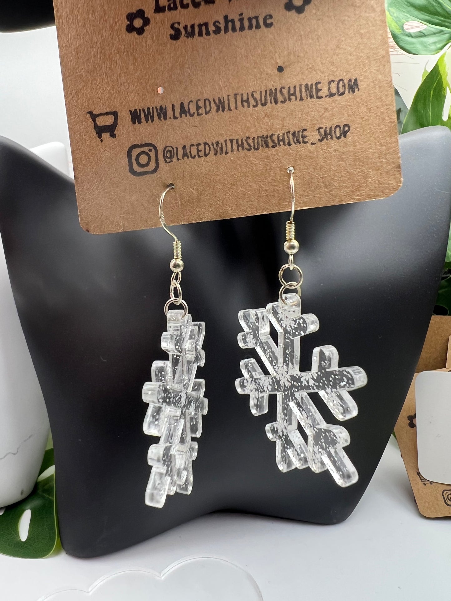 Snowflake earrings